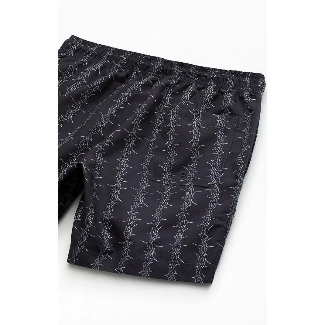 Pacsun Men'S Vertical Thorn 6.5" Swim Trunks
