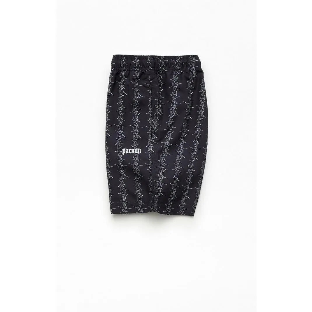 Pacsun Men'S Vertical Thorn 6.5" Swim Trunks