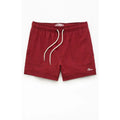 Pacsun Men'S Maroon Solid Seersucker 4.5" Swim Trunks