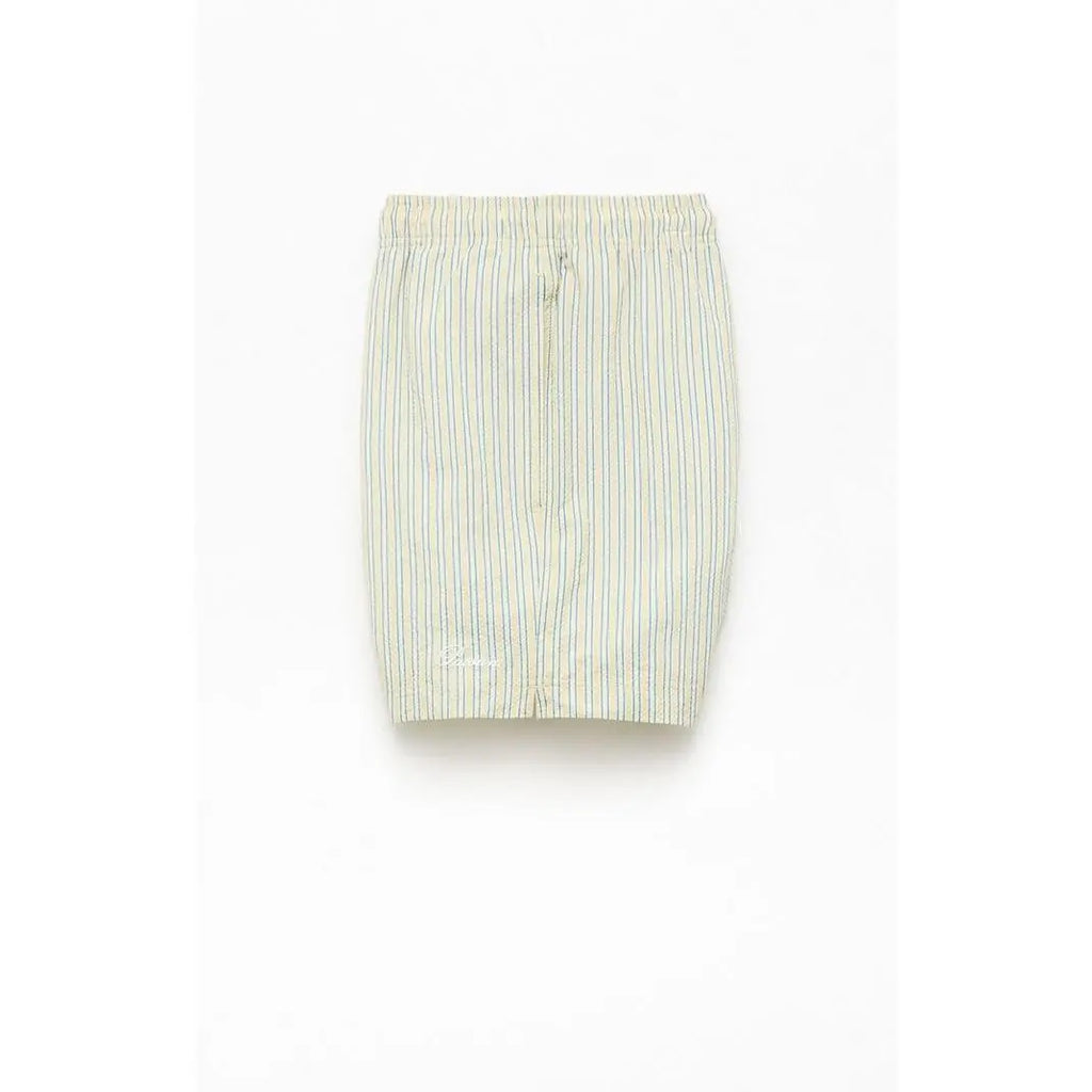 Pacsun Men'S Smiley Stripe Seersucker 4.5" Swim Trunks