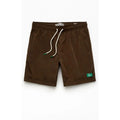 Pacsun Men'S Brown Salt Solid 6" Volley Swim Trunks