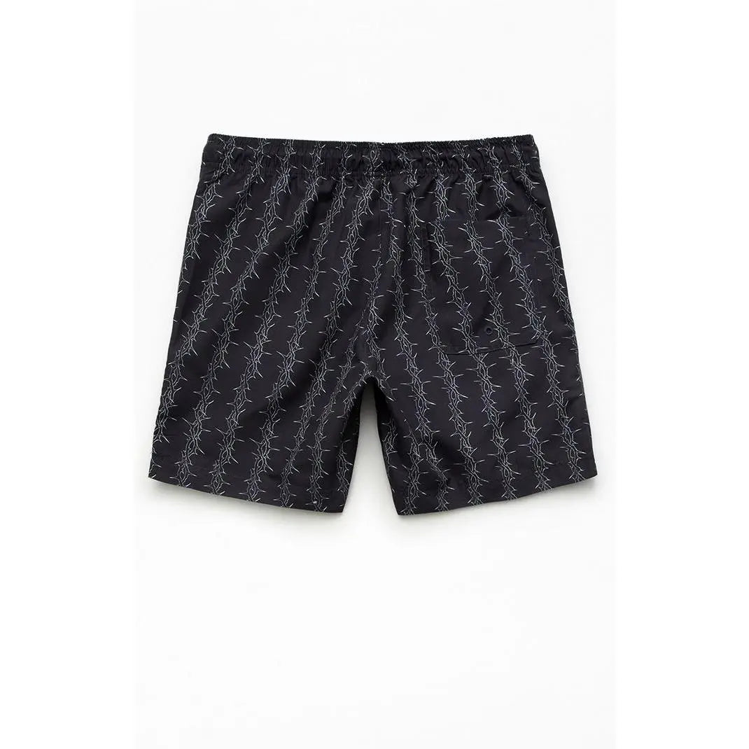 Pacsun Men'S Vertical Thorn 6.5" Swim Trunks